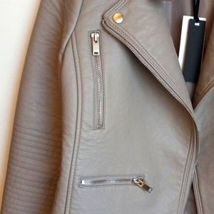 NWT Greige motor jacket by Cotton On.